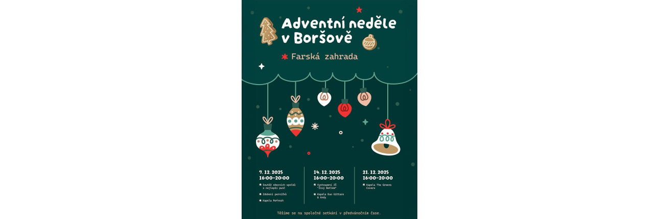 KONCERT - 21.12.2025 - Adventní neděle v Boršově